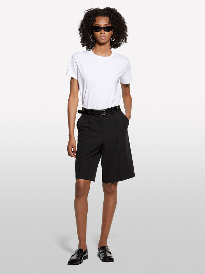 T-shirt boxy fit branca - t-shirt de manga curta para mulher - Branco | Sisley image number 1